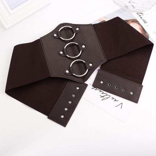 Temu hot selling European and American fashion elastic belt for women retro girdle belt decorative shirt skirt belt