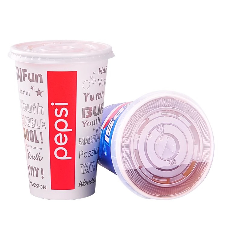 使い捨て紙コップペプシコーラ紙コップ360/500/660ダブルフィルム