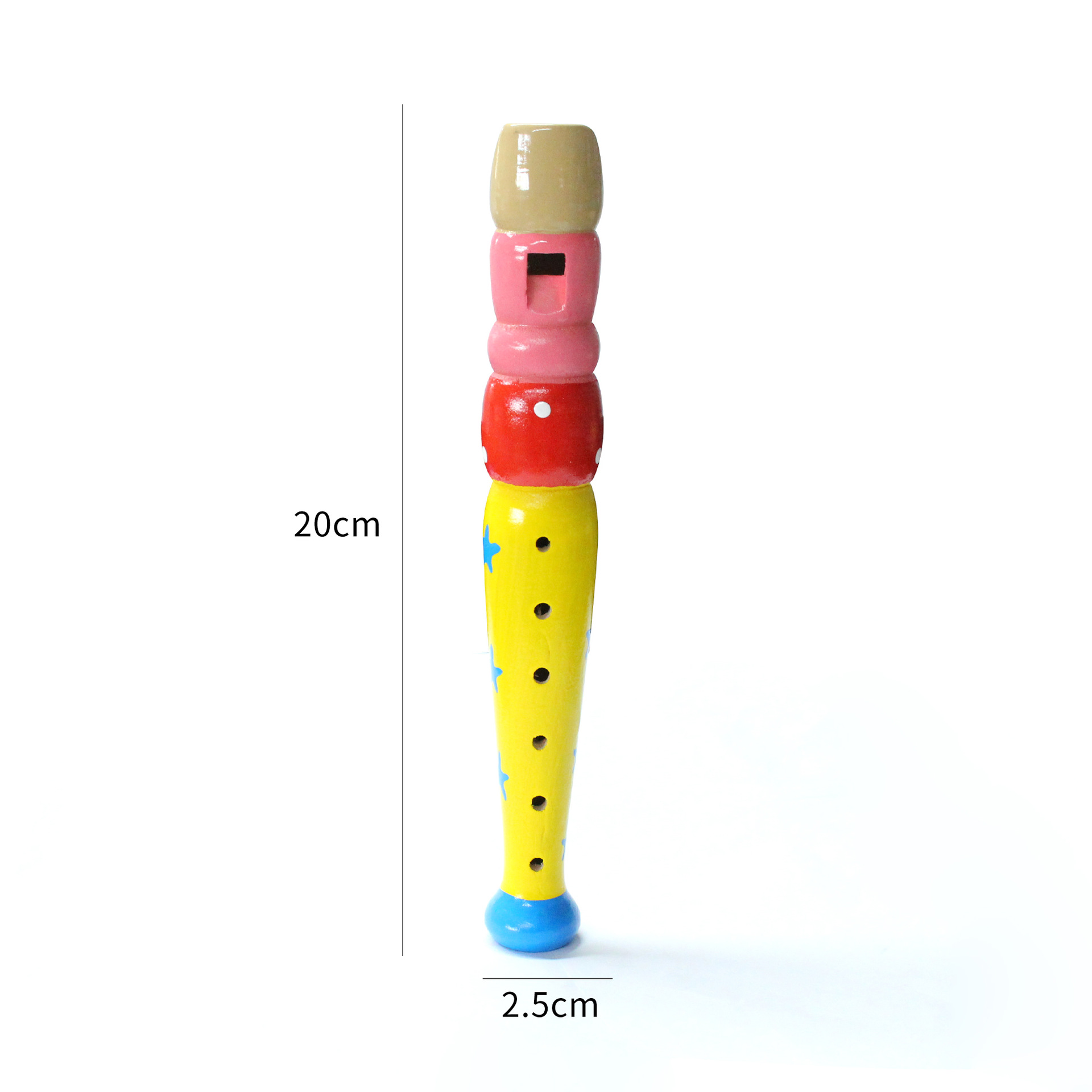 Artesanía de madera de Seis hoyos tocando el instrumento musical Piccolo de los niños clarinete kindergarten música instrumento musical de los niños al por mayor