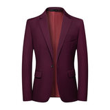 Burgundy (áo đơn một nút)