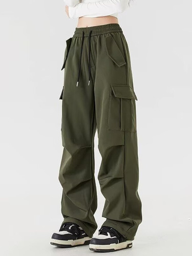 Export Work Pants Men Summer Ice Silk Straight Leg Pants Men's Loose Breathable Lazada Best Selling