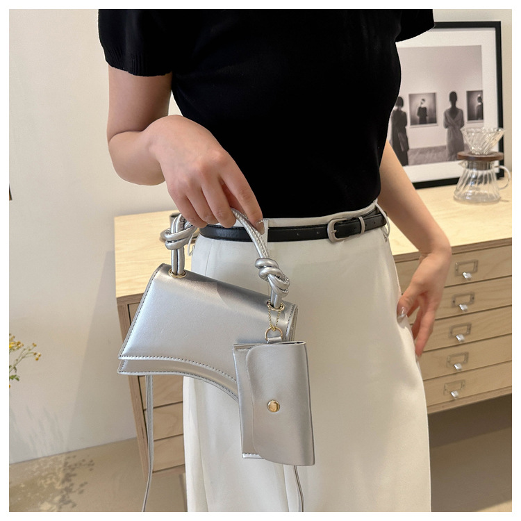 Moteveske for kvinner 2024 ny trend mote skulder enkel uformell crossbody ensfarget mor og barn-veske_voghion.com