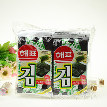 韓國進口零售品 海牌海飄芥末番茄烤海苔即食烤紫菜2g*8包/袋