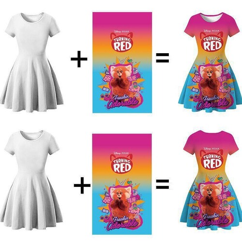 Alibaba Direct Manufacturer Supply Children's Apparel Anime and Movie Merchandise Girls' Dresses Custom Design for Images Children's Dresses