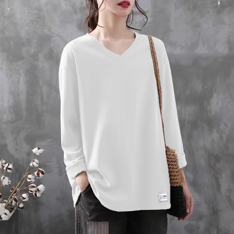 This Year's Popular Trend Includes Belly-Filling Shirts With V-Neck And Long Sleeves, Perfect For Autumn Wear They Loo_ecoleips.com