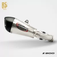 RS оригинал подходит для модифицированной выхлопной трубы мотоцикла Kawasaki Z900 из нержавеющей стали, углеродного волокна Alpha, средняя хвостовая часть