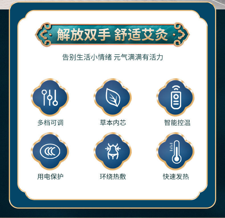 Electric Heated Foot Warmer with Mugwort Floss Ai Rong 艾绒 Warm Foot Cover for Office and Home Use overview
