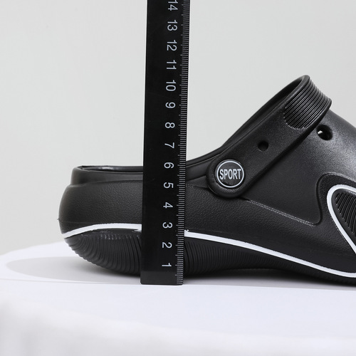 2024 Beach Crocs Women's Thick-soled Anti-Slip EVA Garden Shoes Men's Outerwear Heightening Slim Sandals Slippers Wholesale