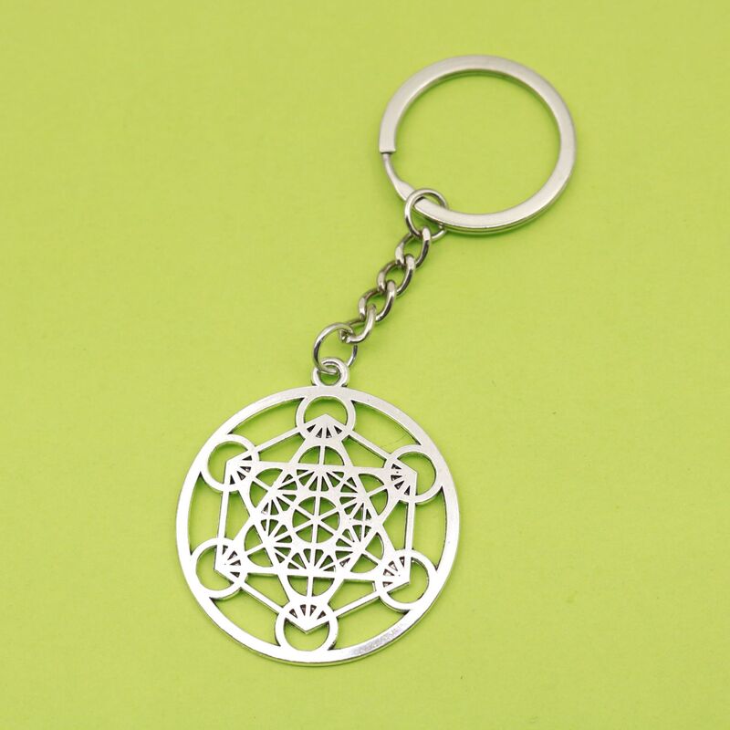 Amazon Xiyin Temu Best Selling Keychain Metatron Cube Pendant Keychain