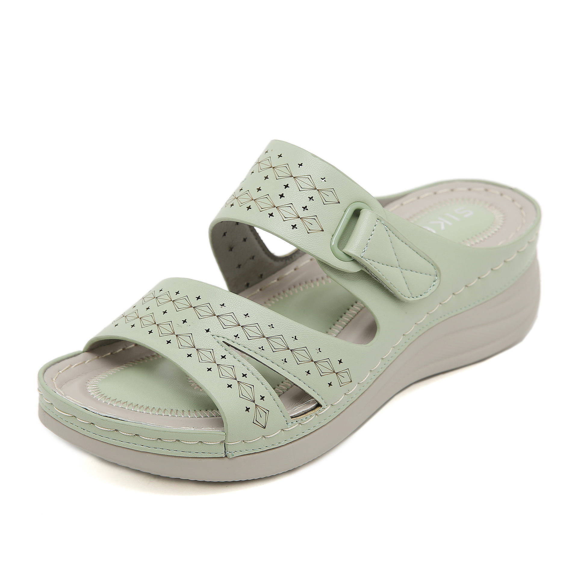 JS777 - 20 nuevo estilo de moda de cabeza redonda transfronteriza de 2025 zapatillas casuales de tamaño grande para mujeres