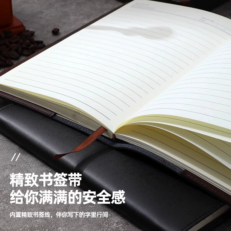 Leather universal laptop, storage system, notebook, business version, groove