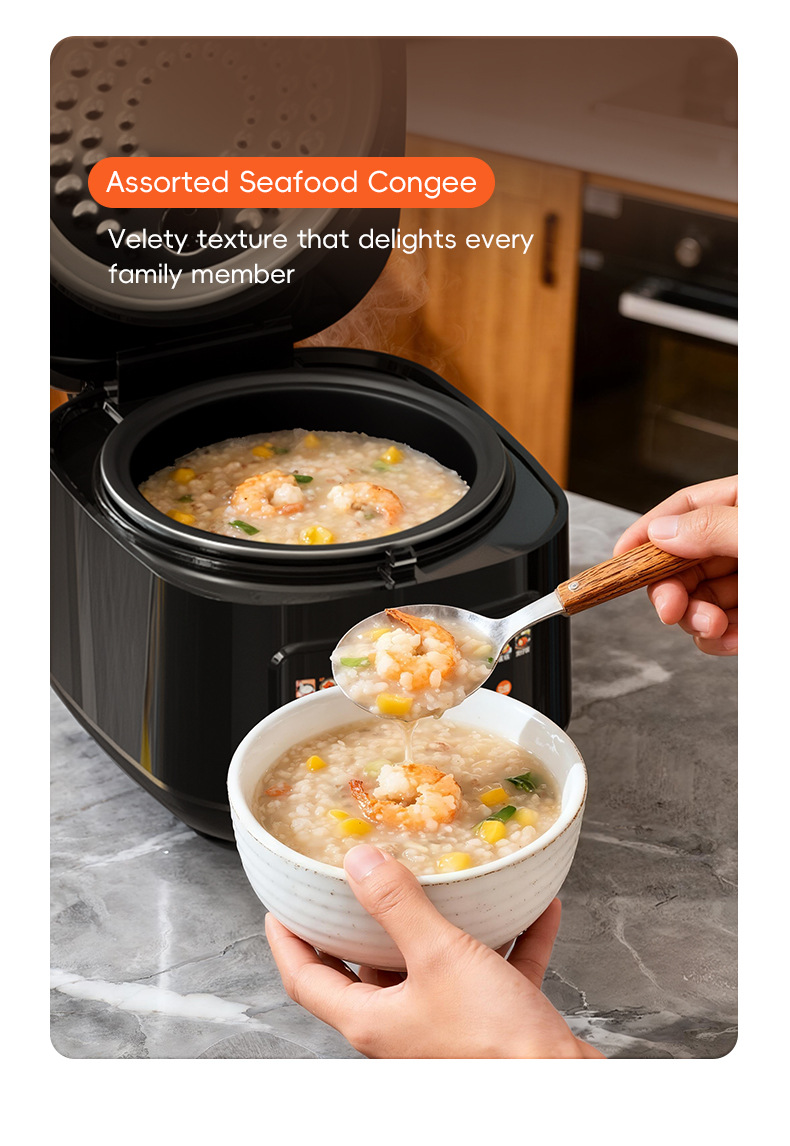 Reiskocher Cross-Border 5L Großes Fassungsvermögen Haushalts-Smart-Touchscreen Reservierung Multifunktions-Reiskocher_voghion.com