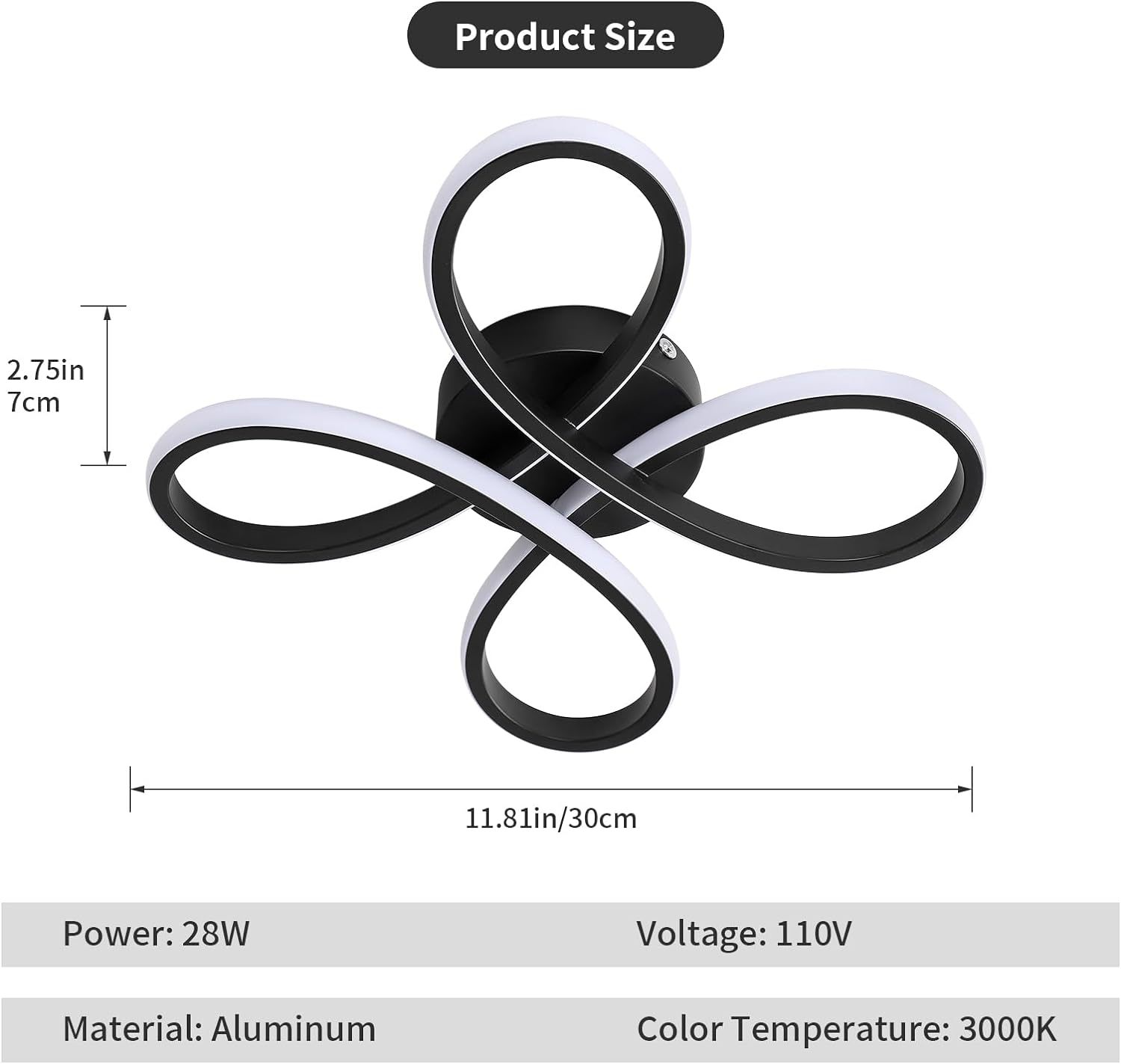 Lampada da soffitto led moderna nordica dimmerabile per corridoio_voghion.com