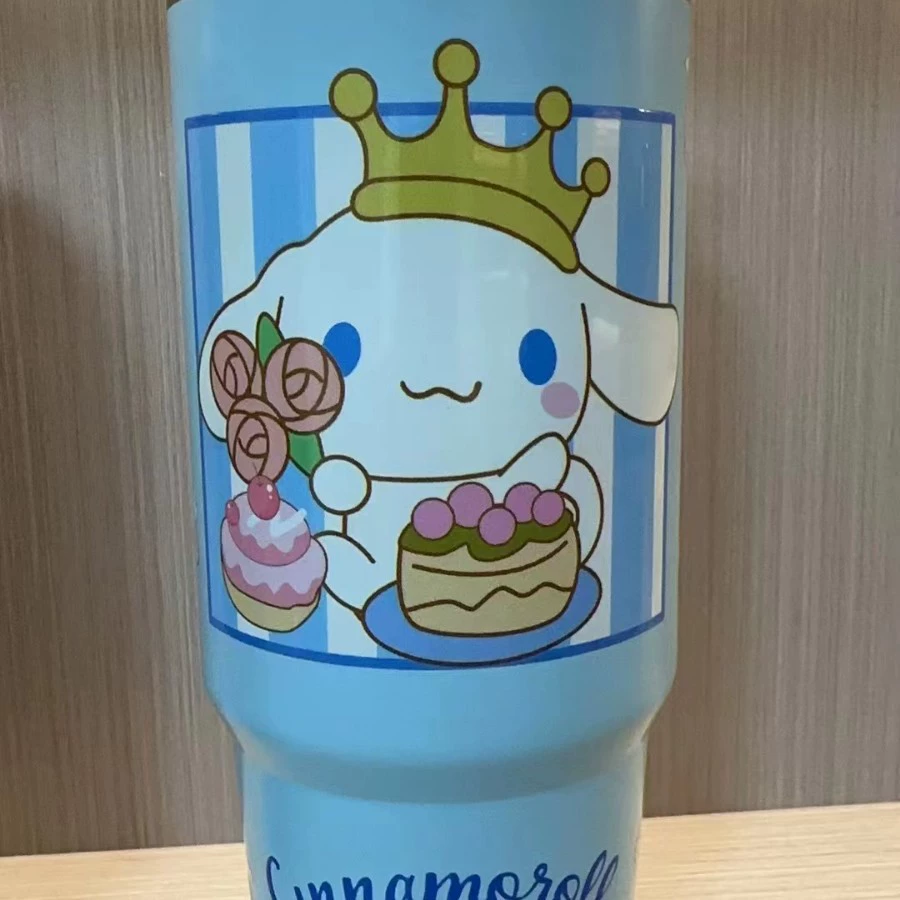 Термос-вакуум 30 oz с мультяшным рисунком, нержавеющая сталь AISI 304, двойные стенки