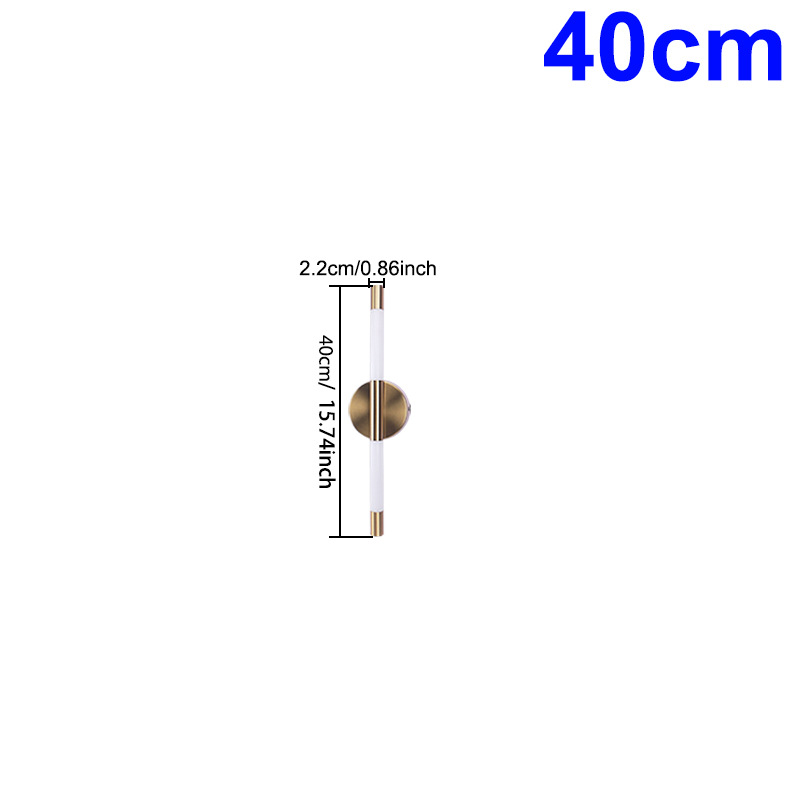 lámpara de pared empaquetado acrílico pasillo lujoso oro decoración escalera atmósfera de fondo pared pasillo larga lámpara de pared