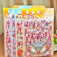 ウルトラマンステッカー立体貼り絵ピストルマスク子供漫画奨励貼り男の子着せ替えバブル玩具