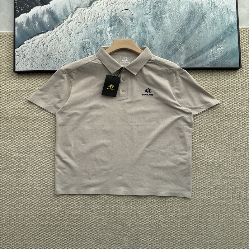 2025 夏の新スタイル KLS Kaisley Stone メンズ ポロシャツ スポーツ レジャー 刺繍半袖 Tシャツ|undefined