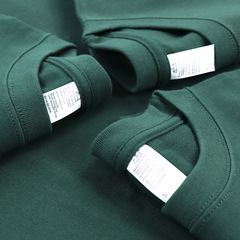 270g heavyweight combed cotton plain T-shirt haze blue jungle green Morandi color series pure cotton forest style men's and women's 