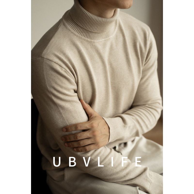 Basic Machine-Washable Merino Wool Turtleneck Knit Sweater for Men, 2026 Autumn New Warm Inner Layer Sweater Basic Machine-Washable Merino Wool Turtleneck Knit Sweater for Men, 2026 Autumn New Warm Inner Layer Sweater