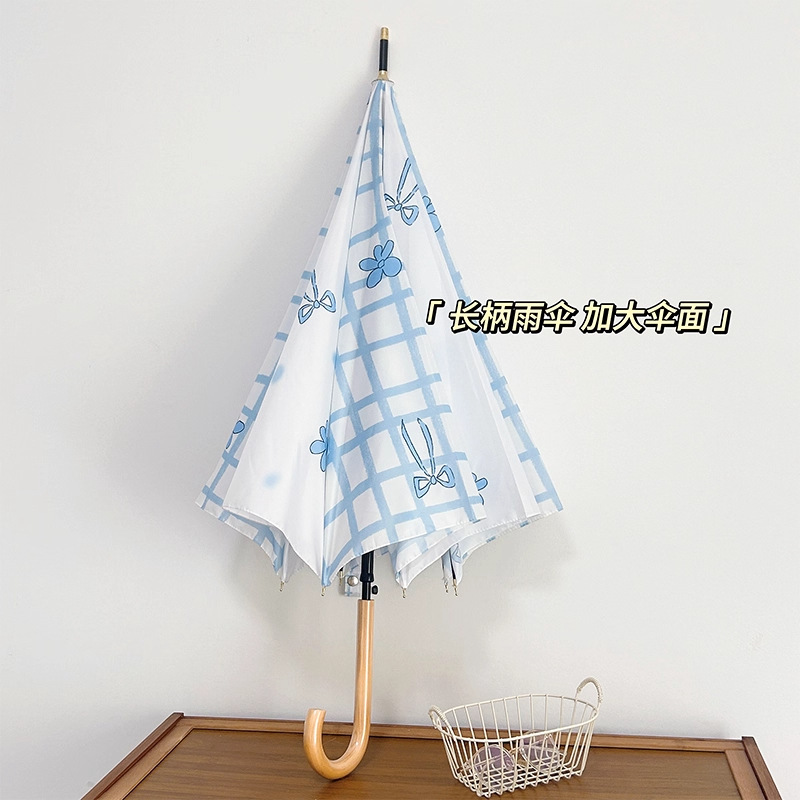 長柄傘 16本骨 香港風傘 女性用 耐風水玉拡大傘 高級 自動丈夫 晴雨兼用傘