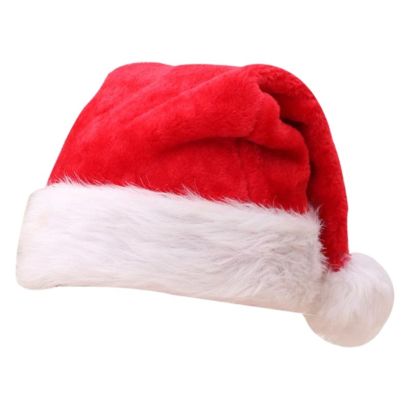 Navidad sombrero extra grueso Super buena calidad de la felpa sombrero de Navidad sombrero de los niños adultos sombrero