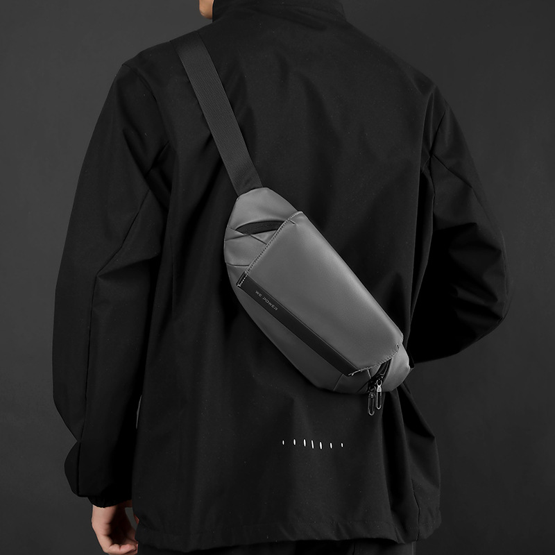 WEPOEWR nuevo estilo de ciclismo de viento bolso de cintura deportivo de viaje de negocios para hombres bolso de pecho de hebilla magnética