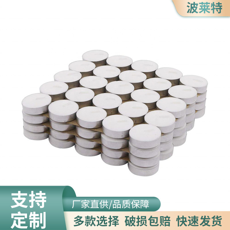 Fábrica al por mayor en stock sin humo insípido 4 horas 100 piezas boda blanco cálido té bendición redonda pequeña vela de té