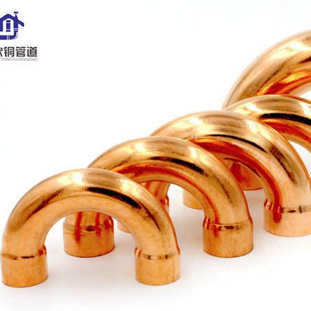 En FORMA DE U curva 90 grados 180 grados curva split aire acondicionado cobre latón refrigeración fontanería acondicionador de aire calentador de agua accesorios