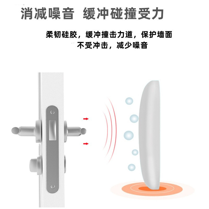 Montaje transfronterizo manija de la puerta transparente almohadilla anticolisión pu silicona fuerte Protector de pared silenciador autoadhesivo junta de goma