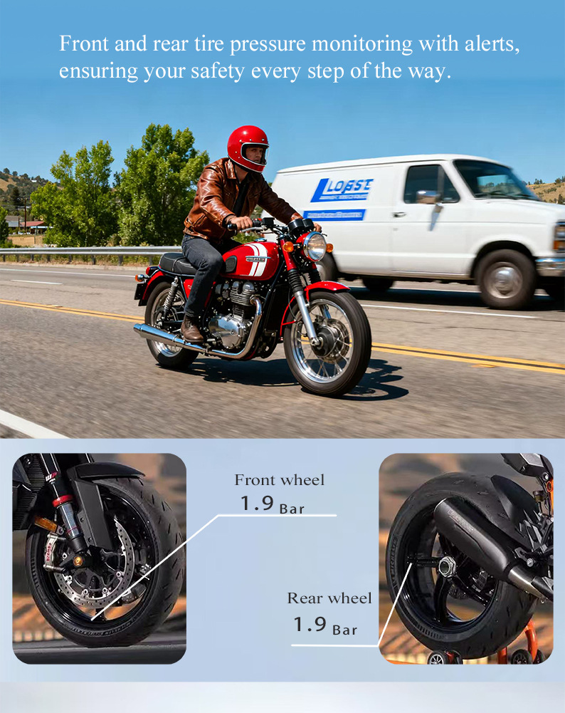 Motorcycle Smart Navigation System CarPlay/Android Auto Wireless Screen Mirroring Dash Cam Waterproof
