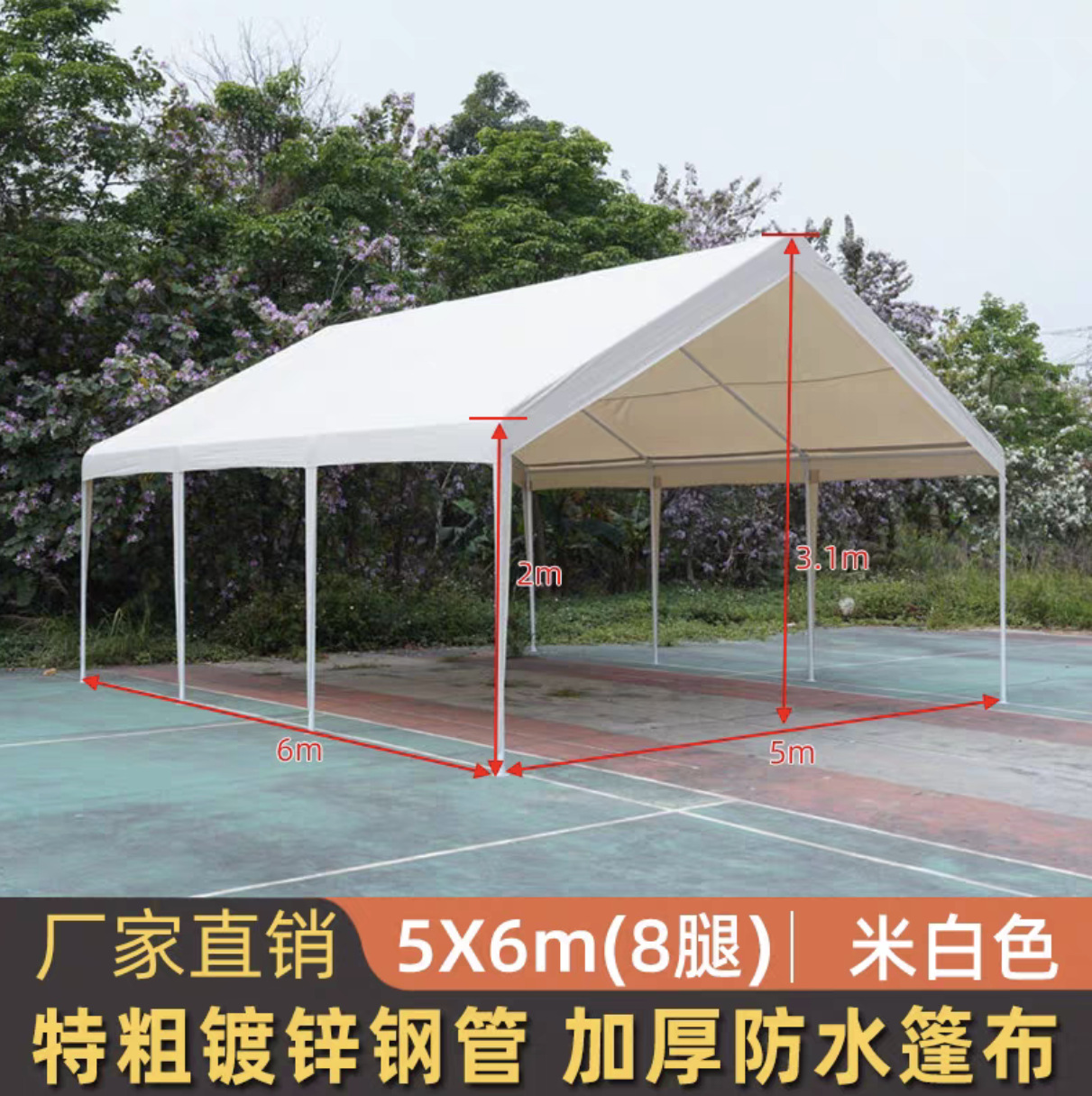 5 m x 6 m (8 다리)