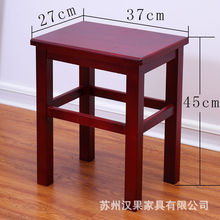 实木方凳子家用客厅餐椅茶几四方矮凳学习凳加厚板凳木质饭店商用