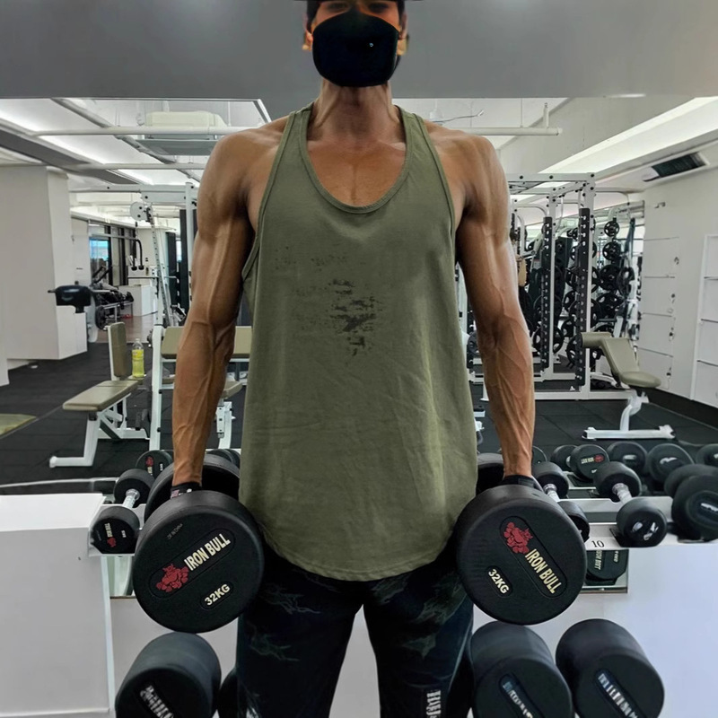 Muscle Trendy Brand Loose I-Shaped Quick-Drying Running Iron Top Brothers Sports Fitness Clothes Training Vest for Men