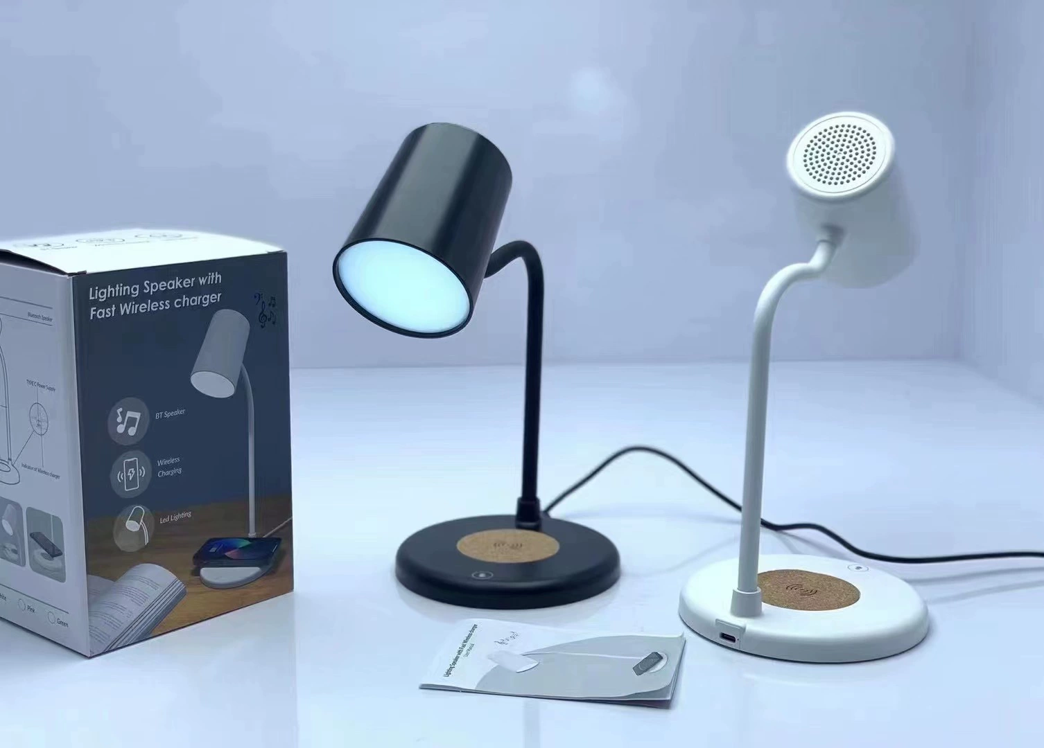 Wireless charging table lamp wireless charging music table lamp smart table lamp Bluetooth audio wireless charging Bluetooth