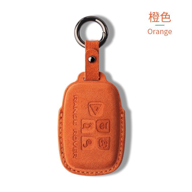 路虎钥匙套翻毛皮揽胜运动版卫士发现运动版极光星脉汽车包壳扣