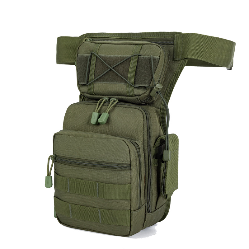 Precio de fábrica suministro versión mejorada bolsa de pierna táctica al aire libre ventiladores militares equipo bolsa de cintura bolsa de pesca multi-color opcional bolsa de cintura motorizada