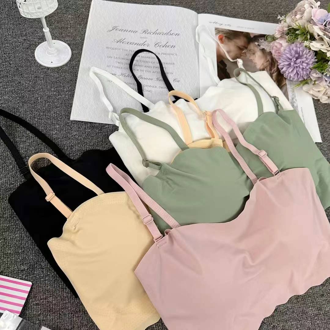 Nuevo cinturón sin marcas de alta calidad de belleza de espaldas chaleco de mujer sin anillo de acero bra de yoga ropa interior deportiva de mujer lote