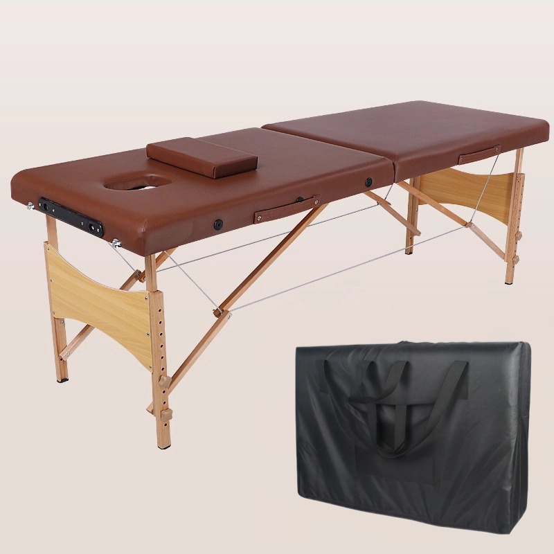 Marrón (cama de masaje + mochila)