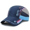 Navy blue rose red hat brim