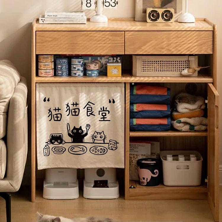 Cat Litter Box Cover Curtain with Velcro, Cat Hole and Cat Nest Decorative Curtain, Thickened Anti-Scratch Cat Toilet Door Curtain, Pet Cabinet Wholesale Cat Litter Box Cover Curtain with Velcro, Cat Hole and Cat Nest Decorative Curtain, Thickened Anti-Scratch Cat Toilet Door Curtain, Pet Cabinet Wholesale