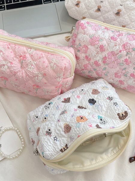 Fresh capacious cosmetic bag