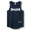 Heraclitus navy american vest-white label