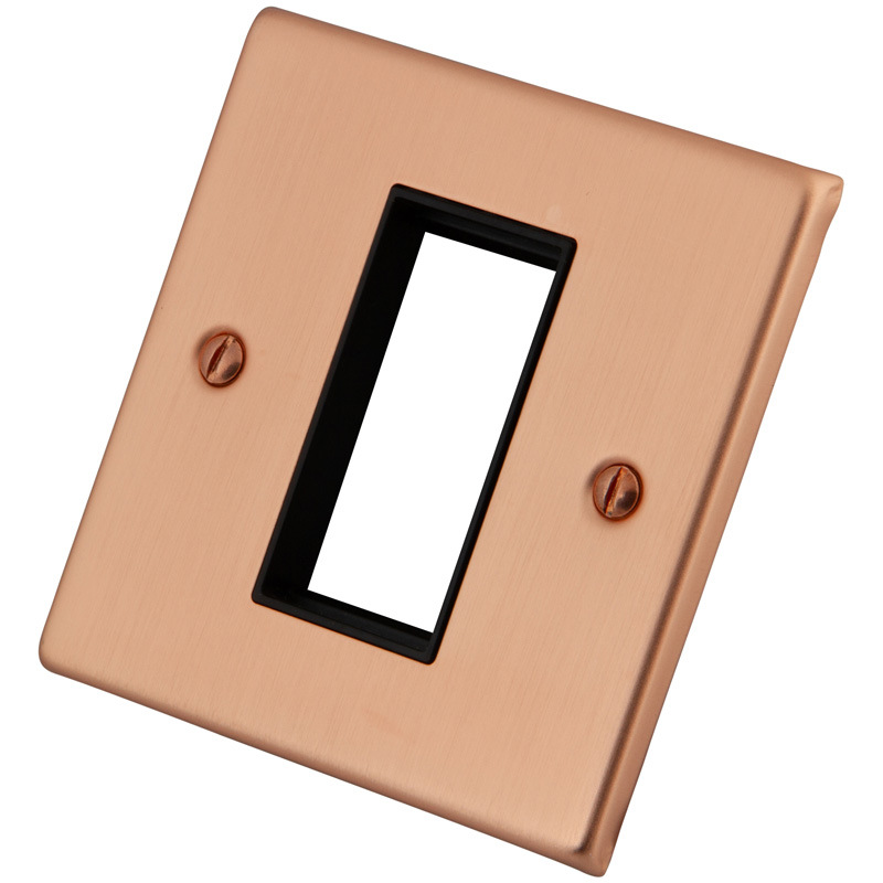 英标英式英规欧式模块开关 1 GANG 1 MODULE EURO PLATE COPPER