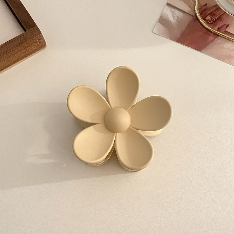 Accesorios para el cabello de pinza de tiburón de acrílico grande de Corea, clip de agarre para el cabello de disco simple, tocado de horquilla de cabeza femenina al por mayor