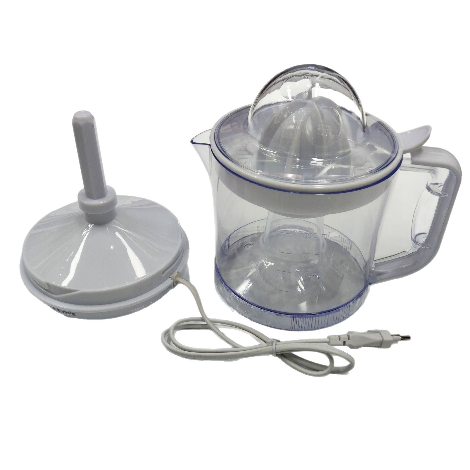 SILVER LOVE, máquina de jugo de naranja portátil, máquina de jugo de gran calibre, máquina de separación de residuos de jugo