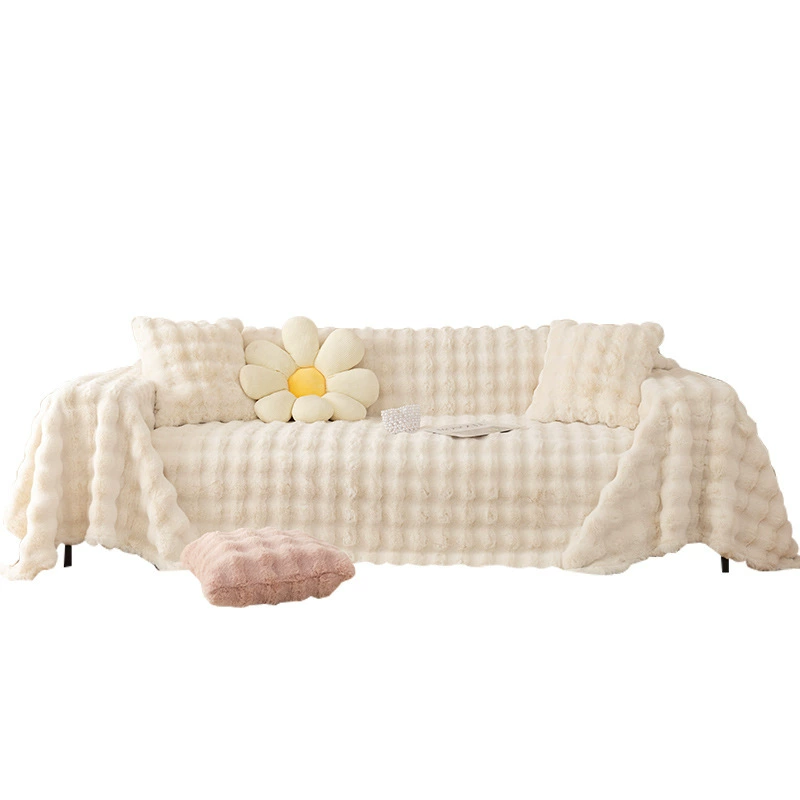 Plush winter cream universal sofa, 2023 collection