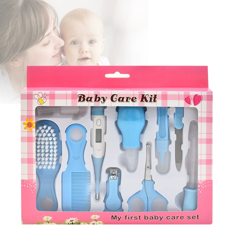 Костюм для ухода за ребенком Набор из 10 предметов Кормушка для матери и ребенка Назальный аспиратор Детские принадлежности гребень для волос для плода кусачки для ногтей костюм