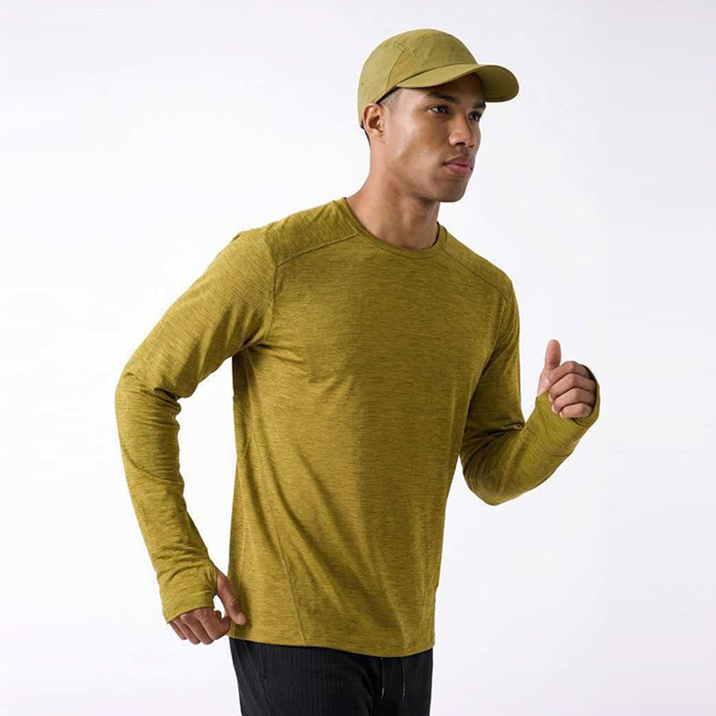 Outdoor fitness quick-drying long-sleeve T-shirt for men and women, 2026 spring/autumn trendy brand, 100G lightweight hiking and running sports top Outdoor fitness quick-drying long-sleeve T-shirt for men and women, 2026 spring/autumn trendy brand, 100G lightweight hiking and running sports top