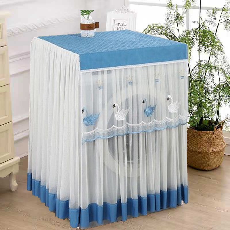 天鹅洗衣机罩修好图