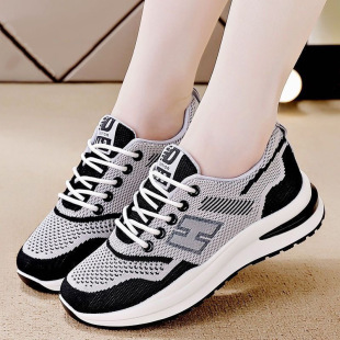 [Wholesale from Shoe Factory] New Women's Casual Shoes Soft Sole Breathable Non-Slip Jogging Shoes Dropshipping Foreign Trade Distribution